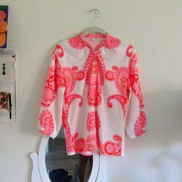 Paisley Print Blouse size Small - Picture 1 of 4